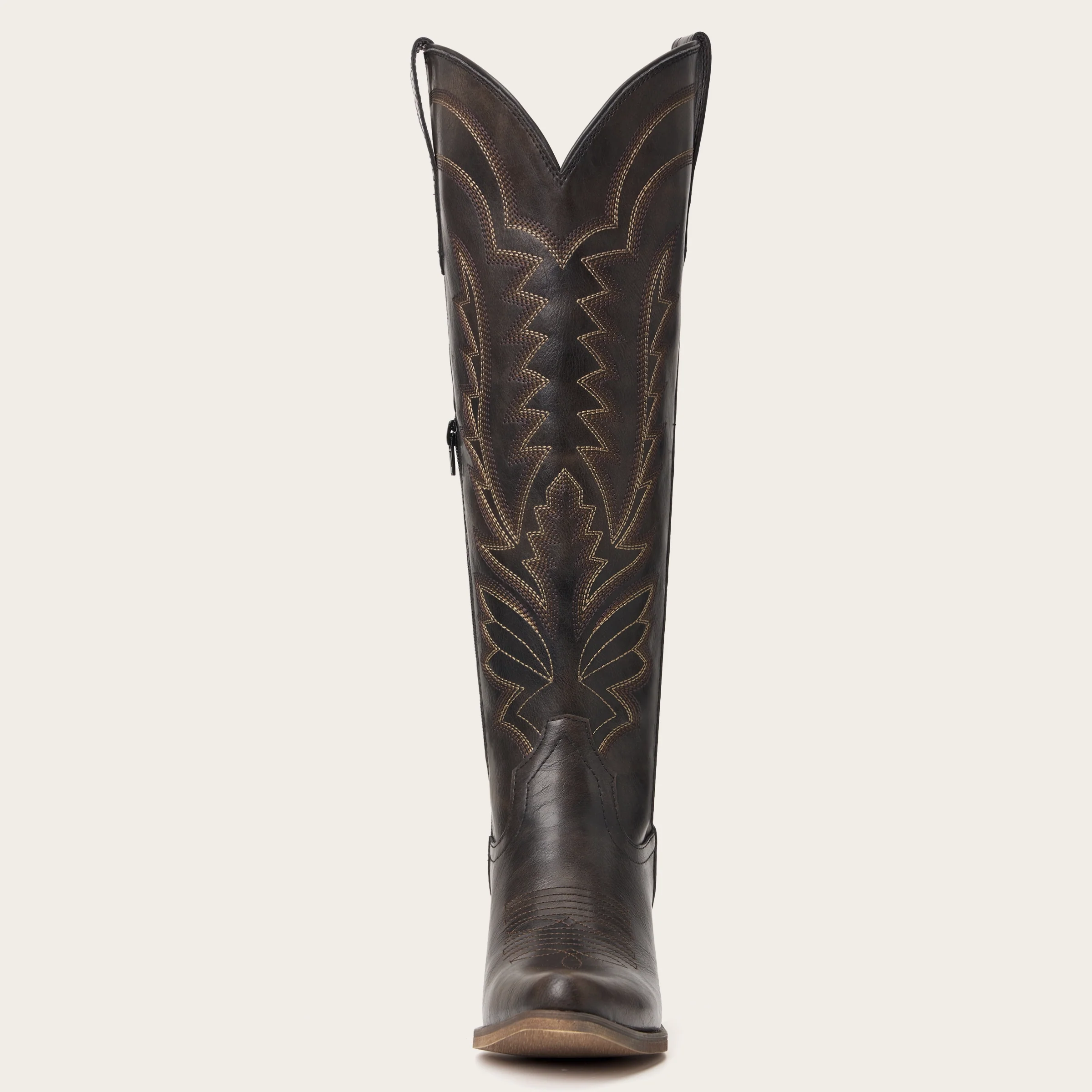 The Laurey - Espresso Embroidered Cowgirl Boots with Classic Western Flair - Image 11