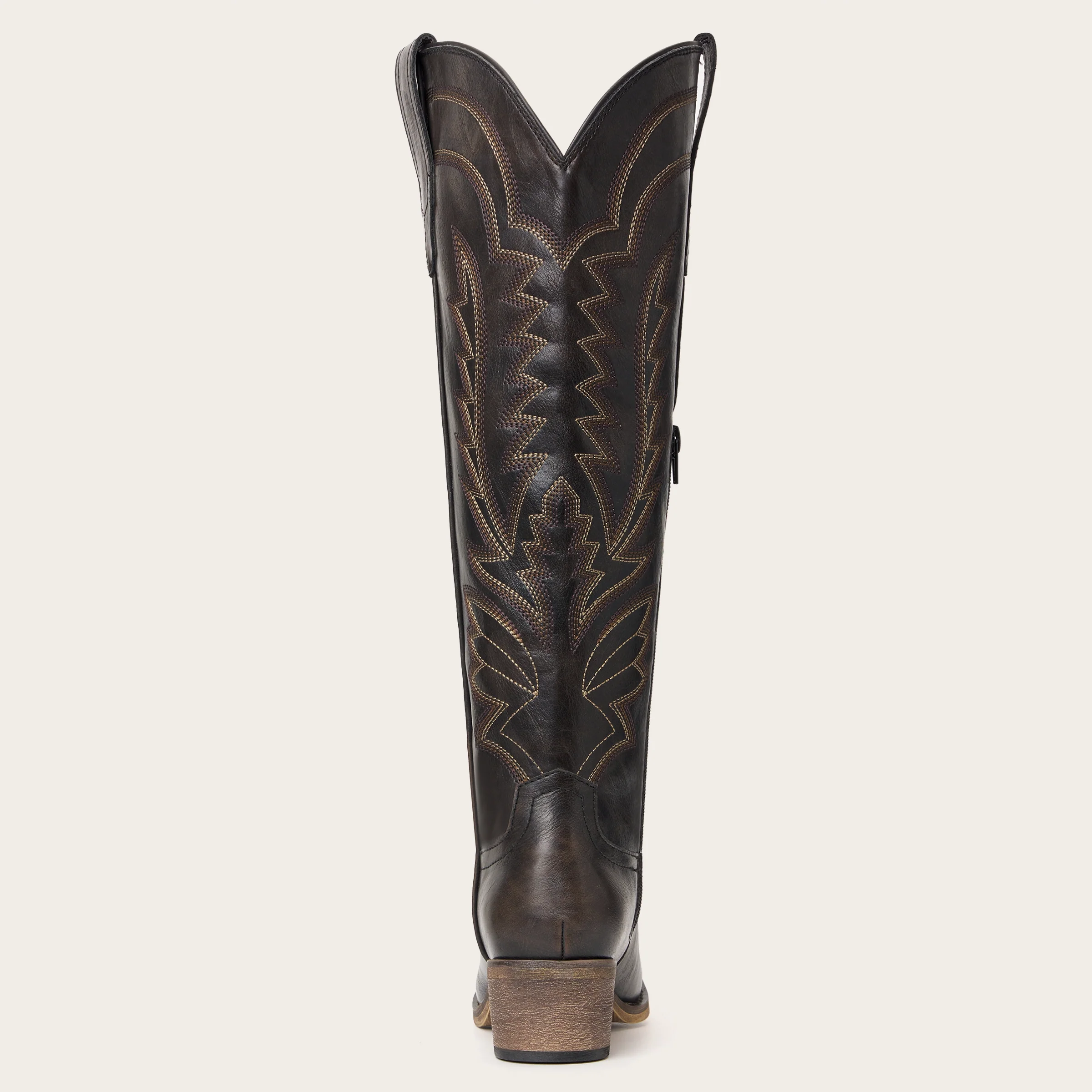 The Laurey - Espresso Embroidered Cowgirl Boots with Classic Western Flair - Image 12