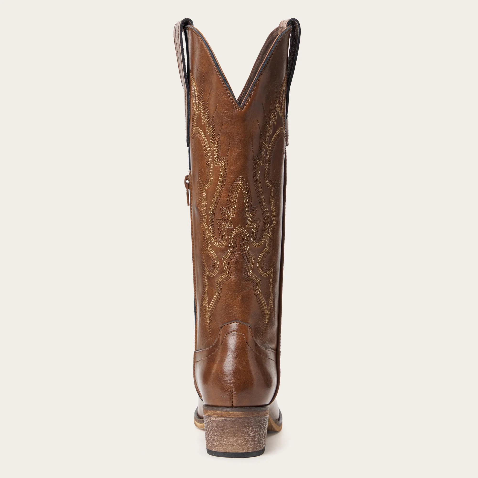The Phoenix - Brown Short Tall Cowboy Boots with Classic Western Embroidery - Image 14