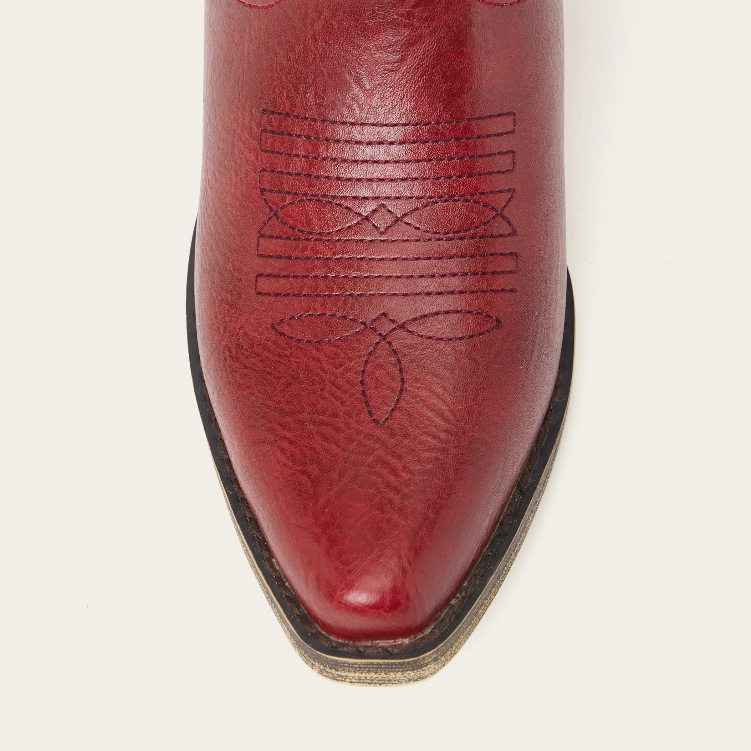 The Crimson Fire - Red Wide Calf Over the Knee Cowgirl Boots with Fire Embroidery - Image 9