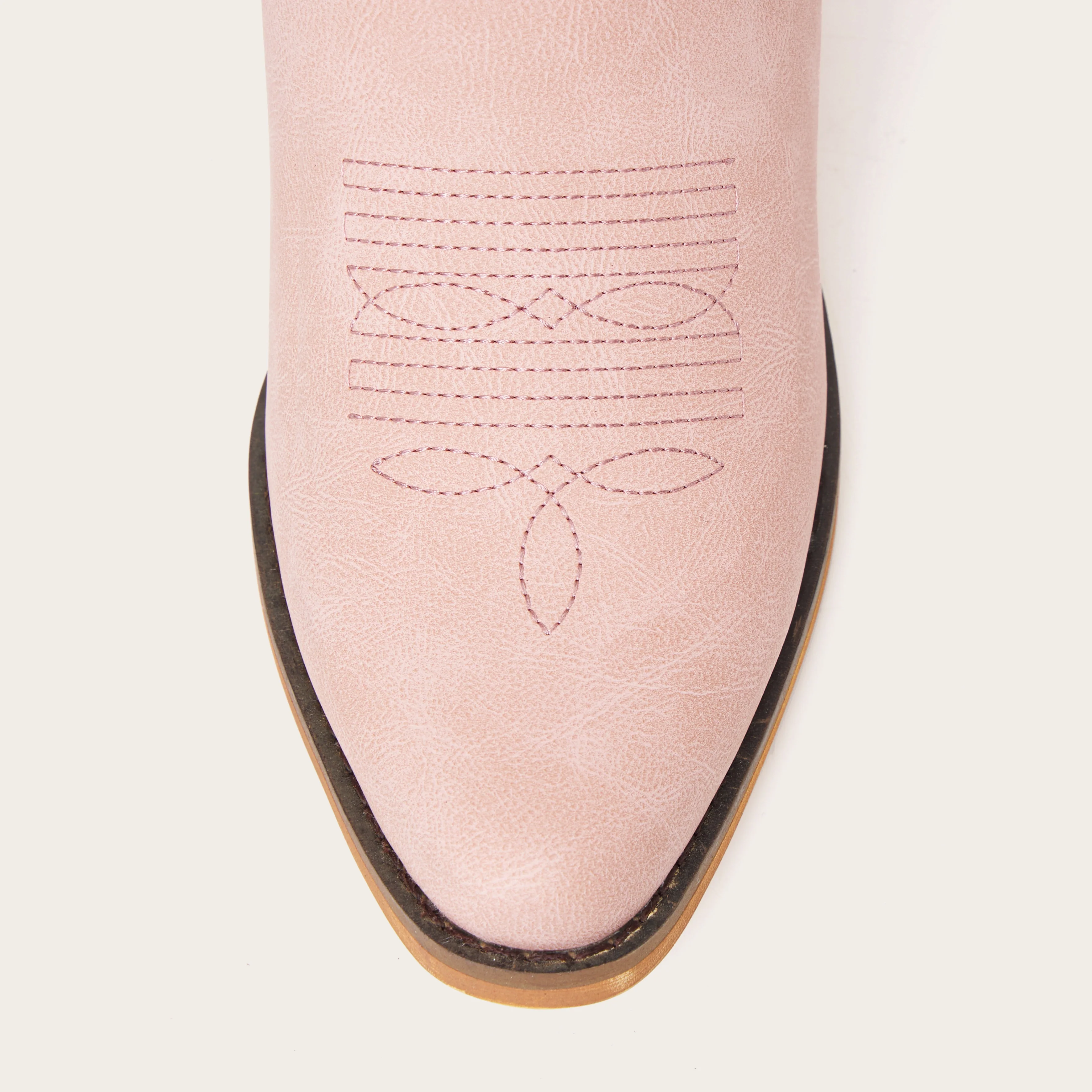 The Hallie - Pink Heart Cutouts Embroidered Western Cowgirl Boots - Image 9