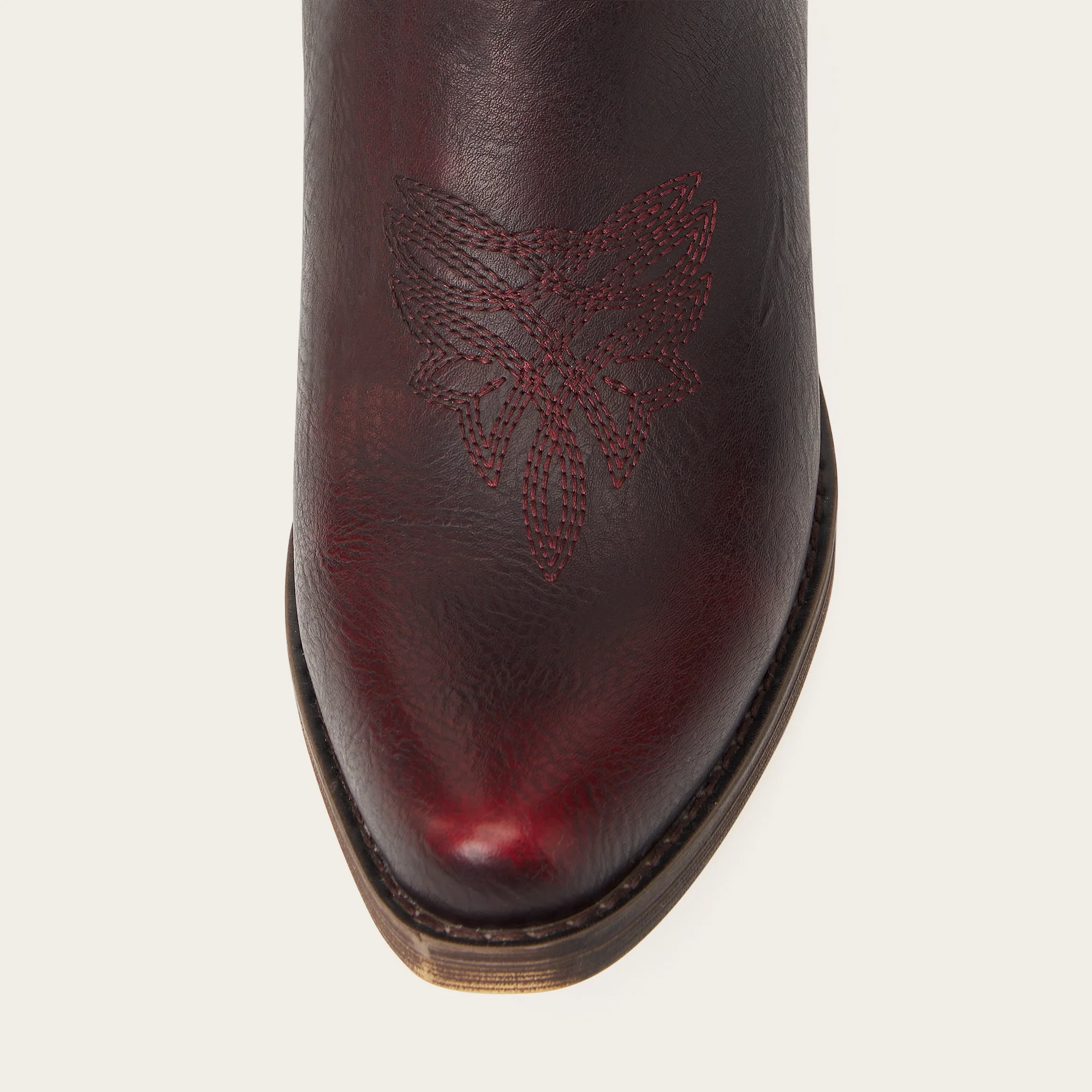 The Molly Wood - Mahogany Snip Toe Embroidered Cute Comfortable Tall Cowgirl Boots - Image 10