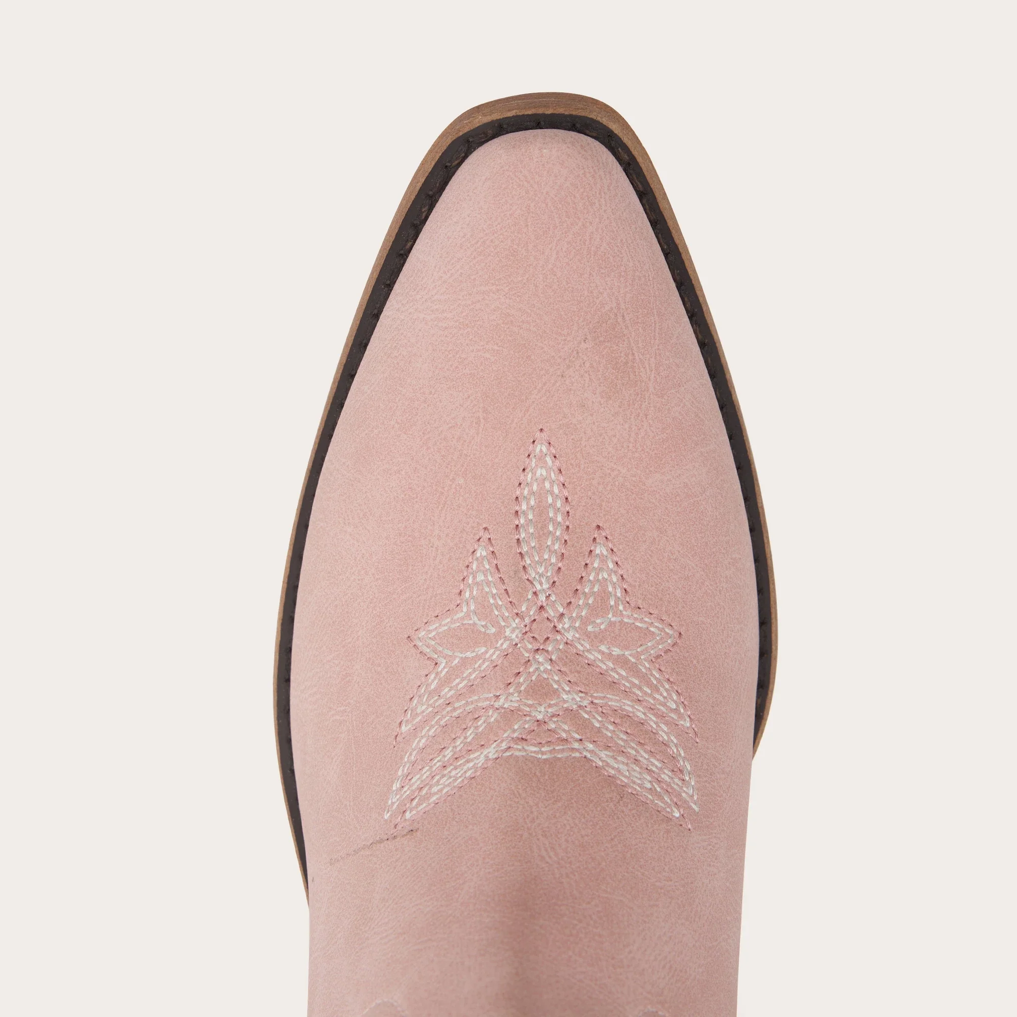 The Molly Wood – Pink Snip Toe Embroidered Cute Comfortable Tall Cowgirl Boots - Image 9