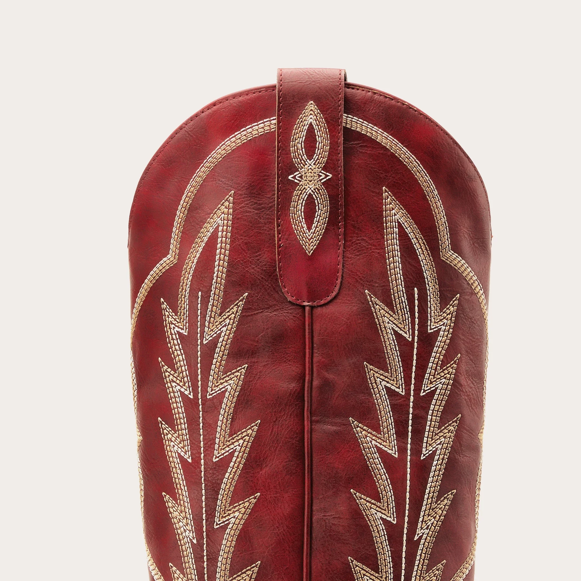 The Rosemary - Burgundy Classic Tall Cowgirl Boots with Embroidery - Image 9