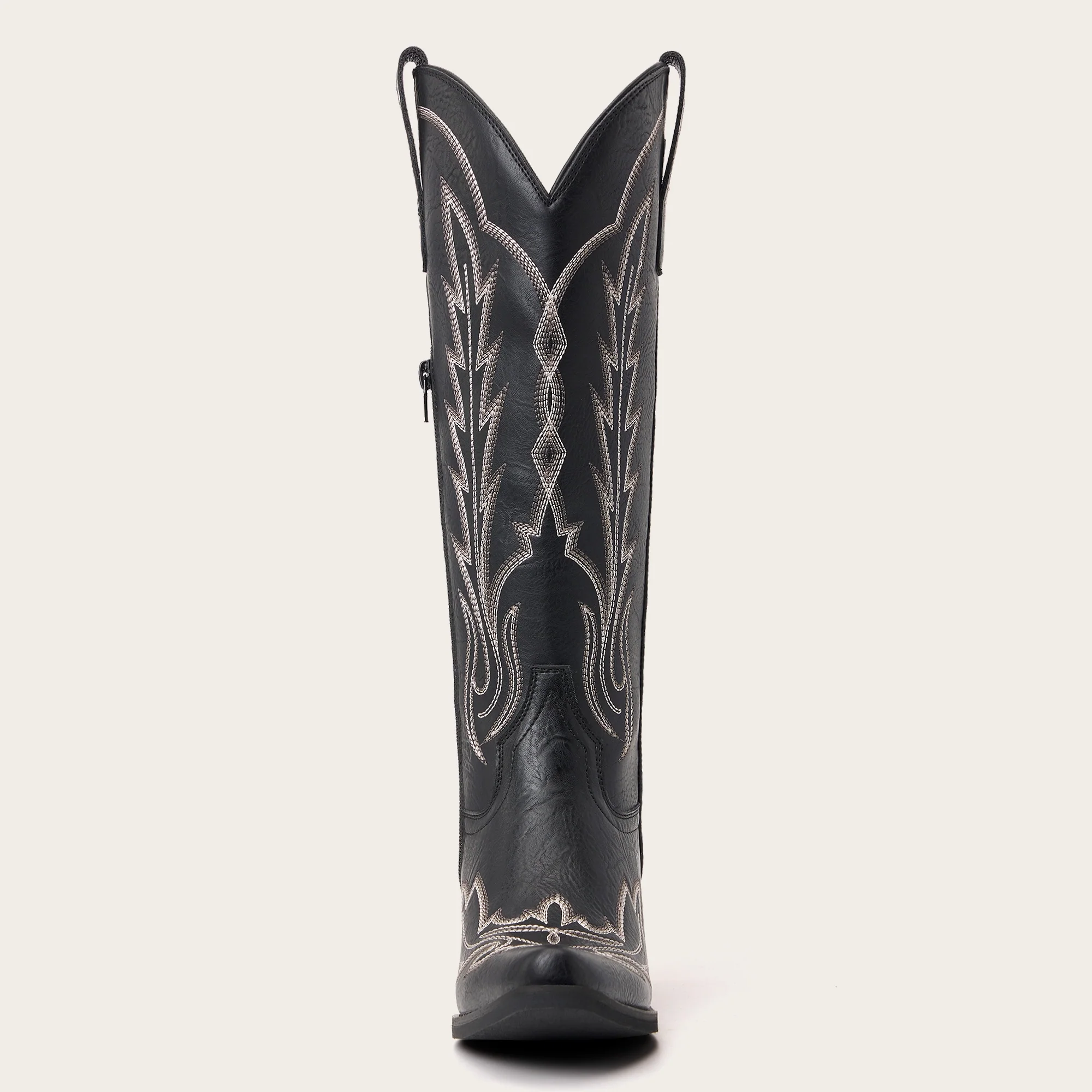 The Sierra – Black Lightning Embroidered Cowgirl Boots - Image 6