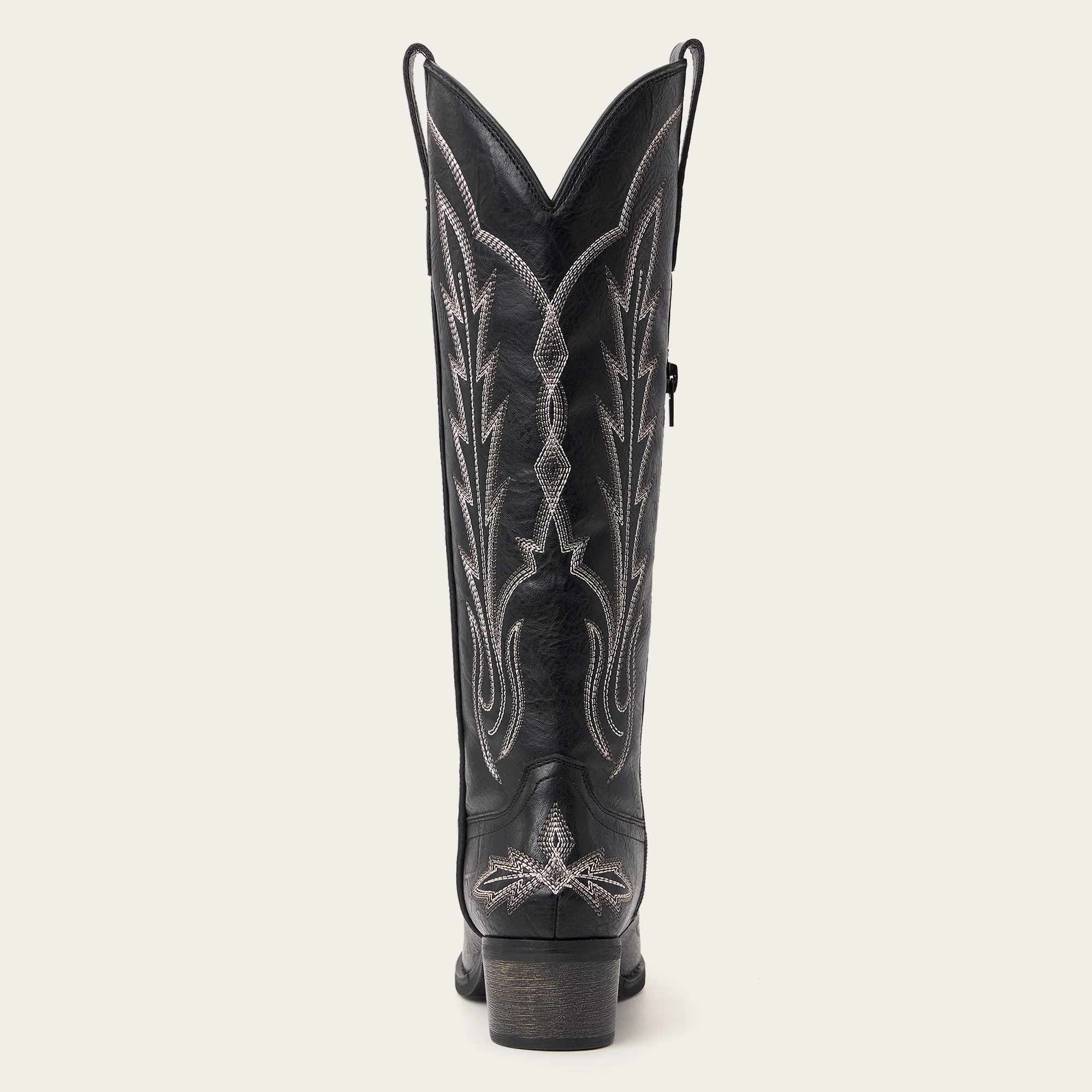 The Sierra – Black Lightning Embroidered Cowgirl Boots - Image 7