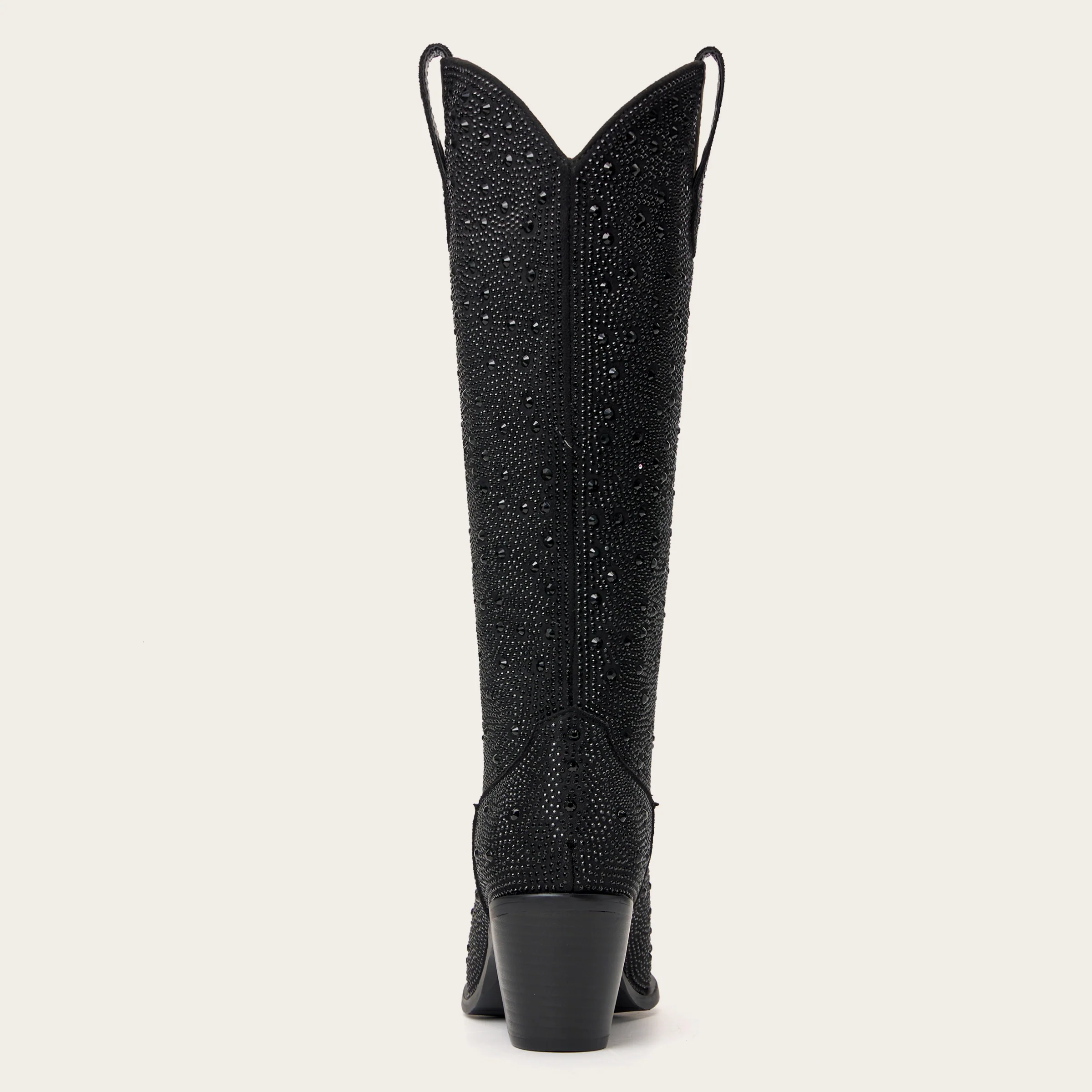 The Stardust - Crystal Covered Black Tall Cowgirl Boots - Image 11