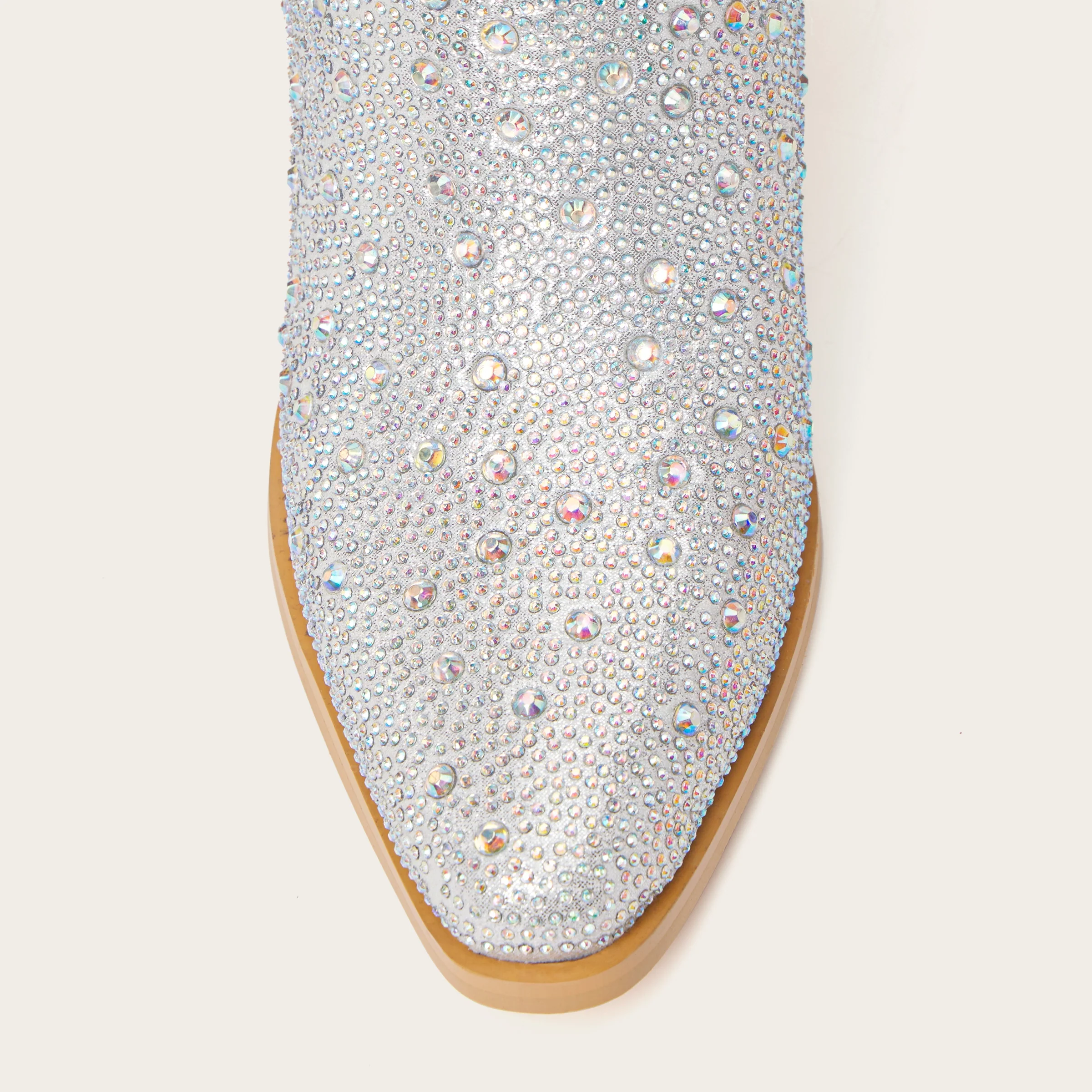 The Stardust - Crystal Covered Silver Tall Cowgirl Boots - Image 9